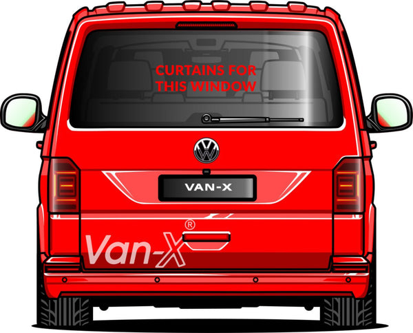 For VW T6 Transporter Van Conversion Premium Curtains - Black/Grey - CREATE YOUR OWN BUNDLE! Van-X