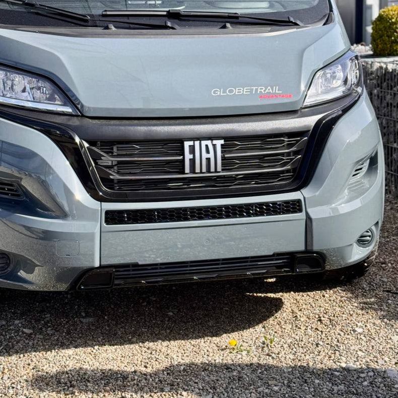 For Fiat Ducato Bumper Honeycomb - Gloss Black, No Parking Sensors Replacement