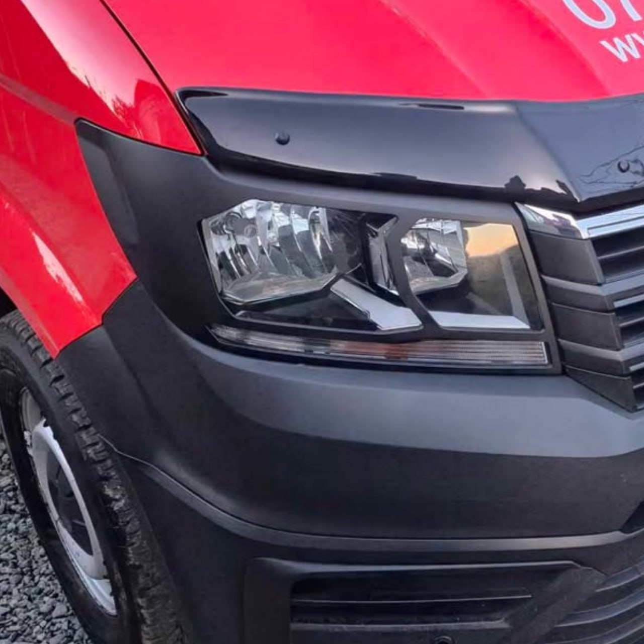 For VW Crafter New Shape Headlight Guards – Matte Black – Premium Protection | Van-X