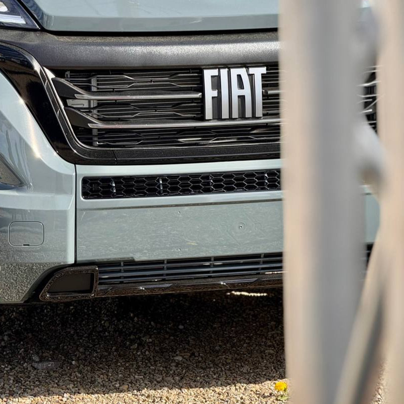 For Fiat Ducato Bumper Honeycomb - Gloss Black, No Parking Sensors Replacement