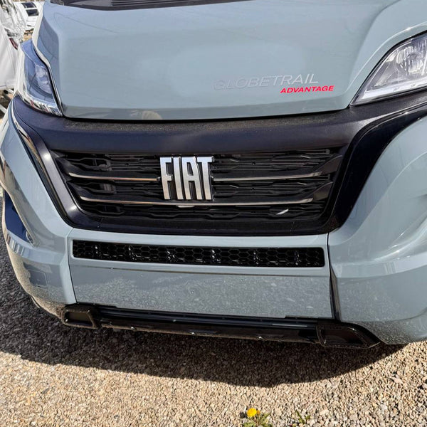 For Fiat Ducato Bumper Honeycomb - Gloss Black, No Parking Sensors Replacement