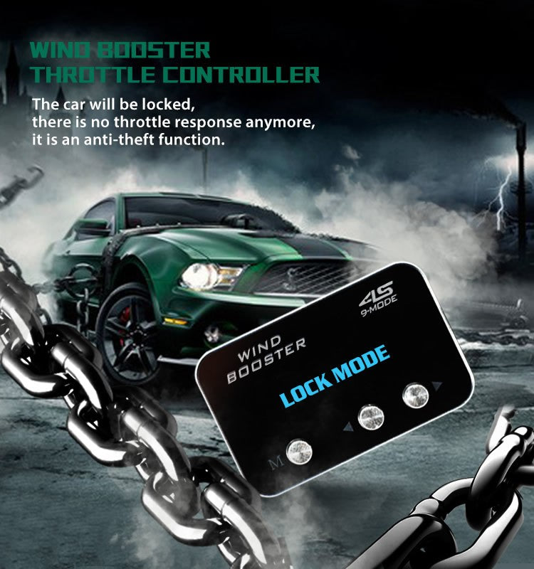 WINDBOOSTER 4S OBD Acceleration Performance Throttle Controller & Pedal Remap - Utilising Chip Tuning / Electronic Engine Tuning - Econ / Sport / Sport+ / Race Modes - OLED Display