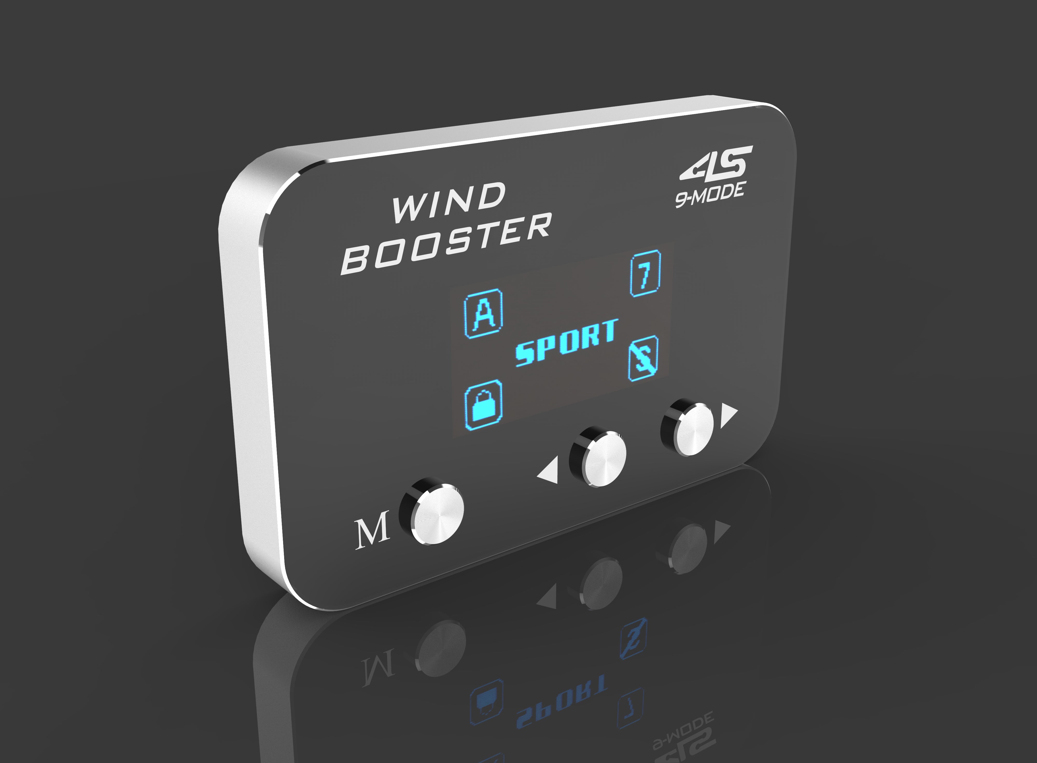 WINDBOOSTER 4S OBD Acceleration Performance Throttle Controller & Pedal Remap - Utilising Chip Tuning / Electronic Engine Tuning - Econ / Sport / Sport+ / Race Modes - OLED Display