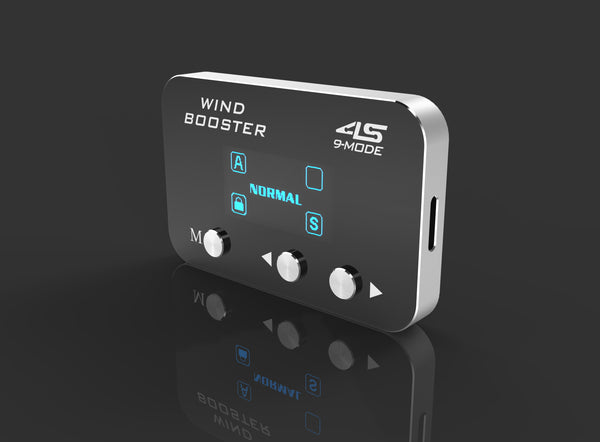 WINDBOOSTER 4S OBD Acceleration Performance Throttle Controller & Pedal Remap - Utilising Chip Tuning / Electronic Engine Tuning - Econ / Sport / Sport+ / Race Modes - OLED Display