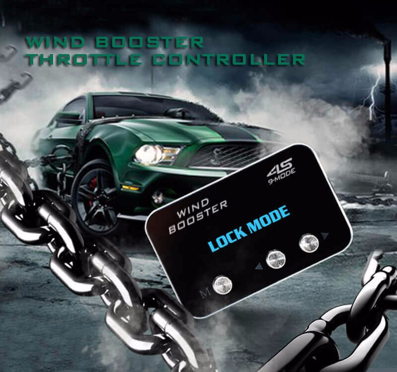 WINDBOOSTER 4S OBD Acceleration Performance Throttle Controller & Pedal Remap - Utilising Chip Tuning / Electronic Engine Tuning - Econ / Sport / Sport+ / Race Modes - OLED Display