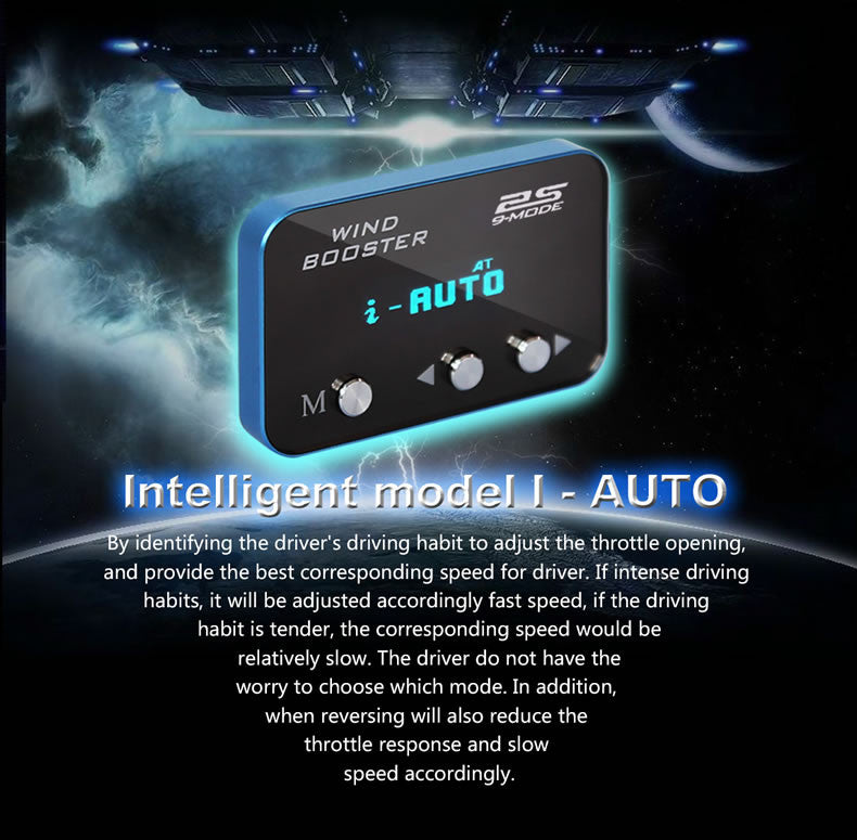 WINDBOOSTER 2S OBD Acceleration Performance Throttle Controller & Pedal Remap - Utilising Chip Tuning / Electronic Engine Tuning - Econ / Sport / Sport+ / Race Modes - OLED Display