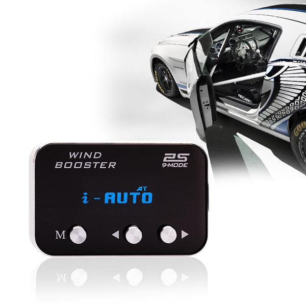 WINDBOOSTER 2S OBD Acceleration Performance Throttle Controller & Pedal Remap - Utilising Chip Tuning / Electronic Engine Tuning - Econ / Sport / Sport+ / Race Modes - OLED Display