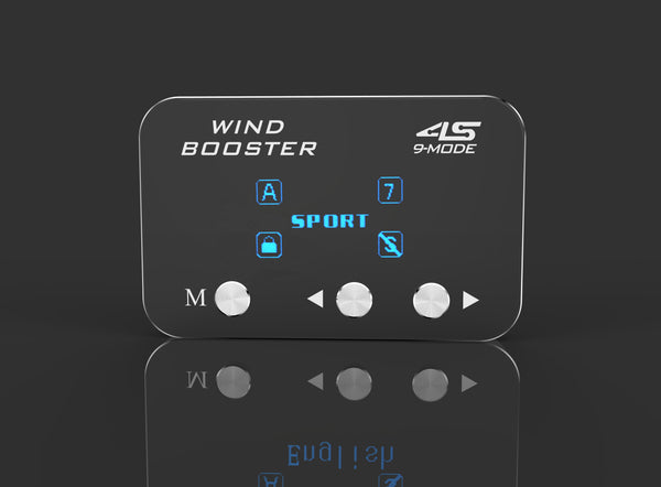 WINDBOOSTER 4S OBD Acceleration Performance Throttle Controller & Pedal Remap - Utilising Chip Tuning / Electronic Engine Tuning - Econ / Sport / Sport+ / Race Modes - OLED Display