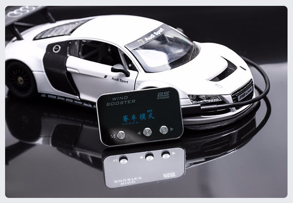 WINDBOOSTER 3S OBD Acceleration Performance Throttle Controller & Pedal Remap - Utilising Chip Tuning / Electronic Engine Tuning - Econ / Sport / Sport+ / Race Modes - OLED Display