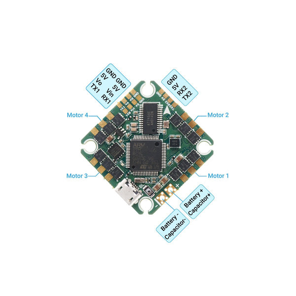 TuneRC Poly F405 20A AIO Flight Controller V1.2 for 2S-4S Toothpick & Cinewhoop Drones