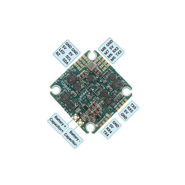 TuneRC Poly F405 20A AIO Flight Controller V1.2 for 2S-4S Toothpick & Cinewhoop Drones