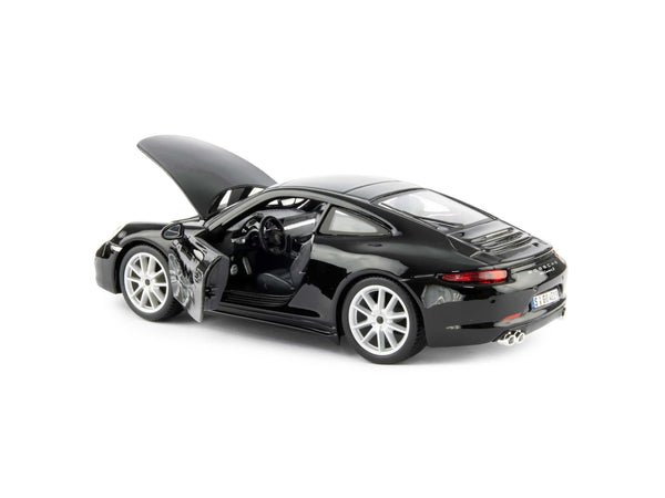 Porsche 911 Carrera S 2011 Black 1:24 Scale Bburago Diecast Model