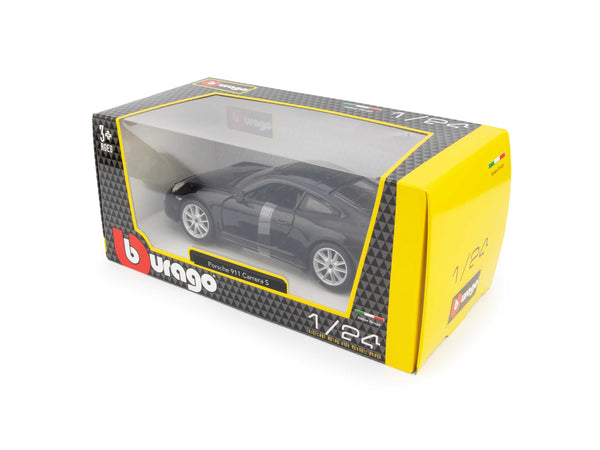 Porsche 911 Carrera S 2011 Black 1:24 Scale Bburago Diecast Model