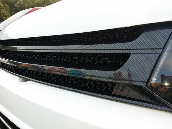 For VW T5.1 Dark Carbon Badgeless Grille *Clearance* [B Grade] | Van-X