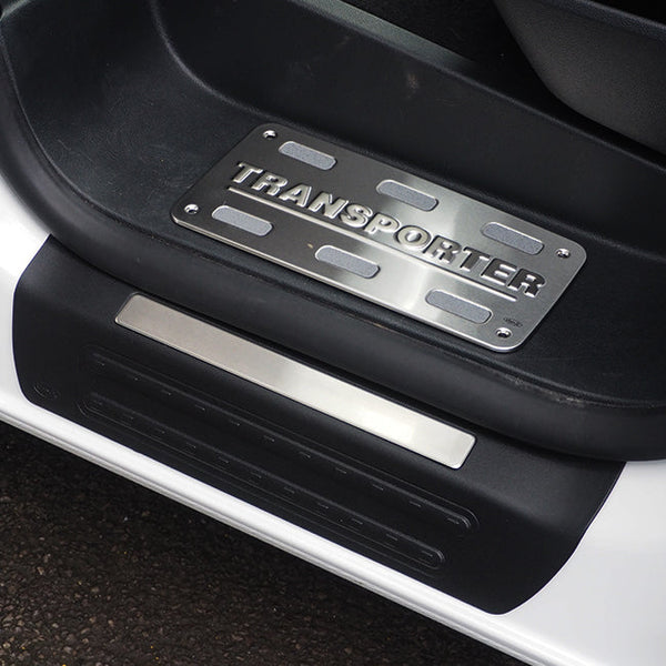 For VW T6 Transporter Styling Step Protectors Stainless Steel For Kombi, Sport Line, Shuttle, Twin-doors (Set of 4)