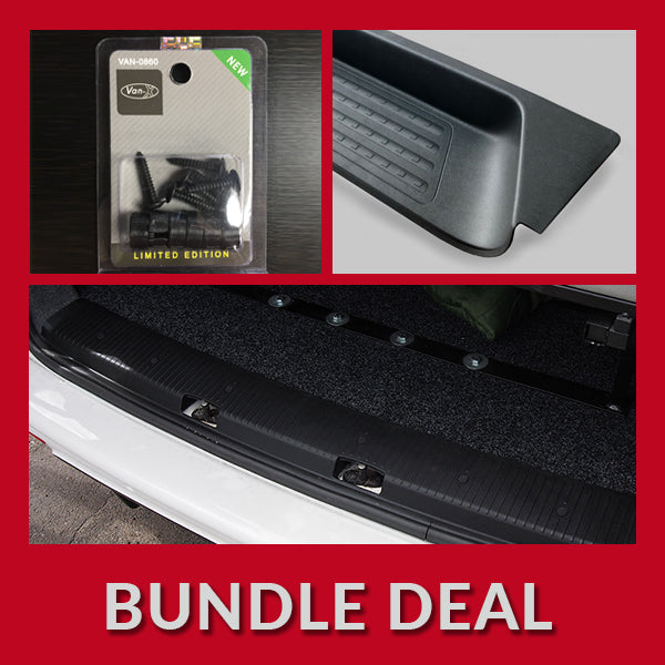 For VW T5, T5.1 V2 Barn door Threshold Cover + Side Step + Fitting Kit