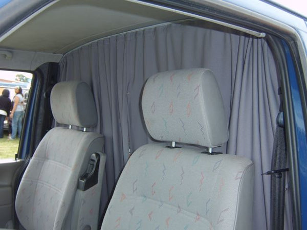 For VW Crafter Cab Divider Curtain Kit with Rail Premium Quality - Van-X