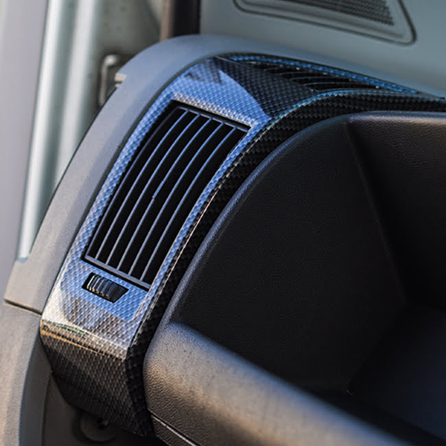 For Vauxhall Movano Dashboard Air Vent (Dark Carbon) | Van-X