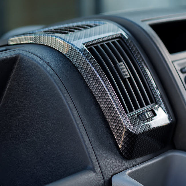 For Peugeot Boxer Dashboard Air Vent (Dark Carbon)