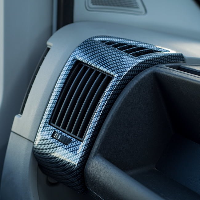 For Fiat Ducato Dashboard Air Vent (Silver Carbon) | Van-X