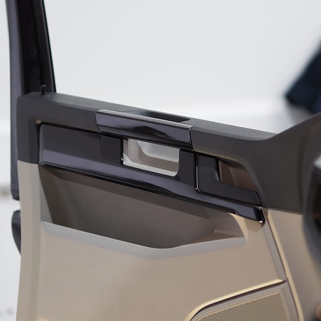 For VW T6 Transporter Comfort Dash Styling Door Card Trim + Grab Handle Bundle Painted and Ready to Fit