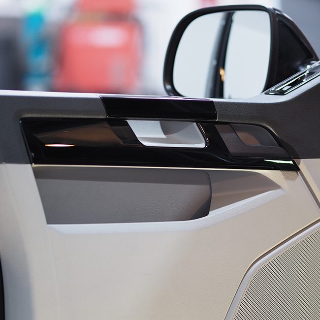 For VW T6 Transporter Comfort Dash Styling Door Card Trim + Grab Handle Bundle Painted and Ready to Fit