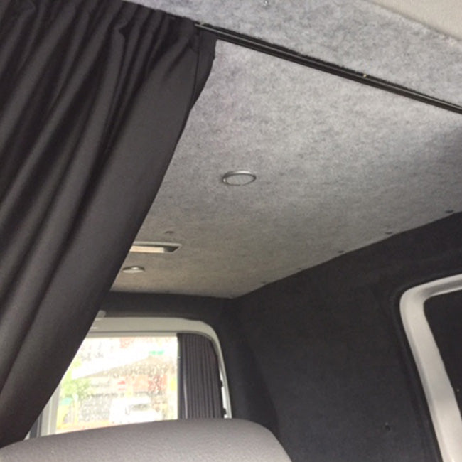 For VW Caddy Cab Divider Curtain Kit with Rail Premium Quality - Van-X