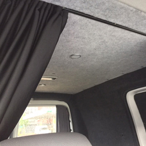 For VW Caddy Cab Divider Curtain Kit with Rail Premium Quality - Van-X
