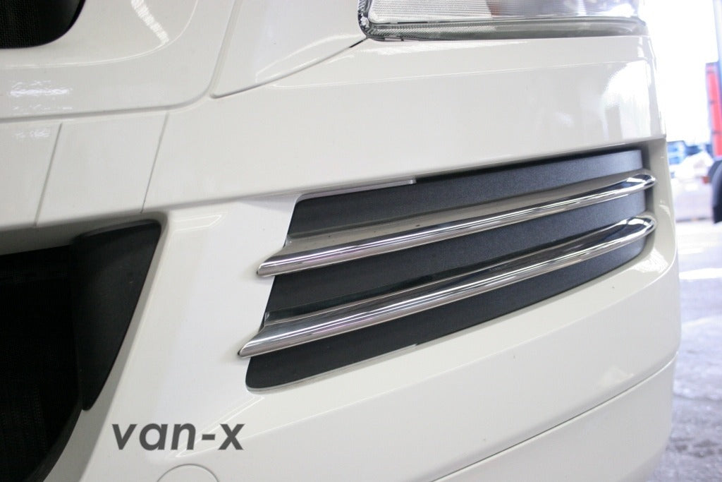 For Man Tgx Stainless Steel Front Fog Light Trims (Set of 4)(WITHOUT FOG LIGHTS)