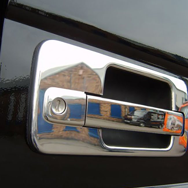 For Mercedes Actros Stainless Steel Door Handle Covers | Van-X