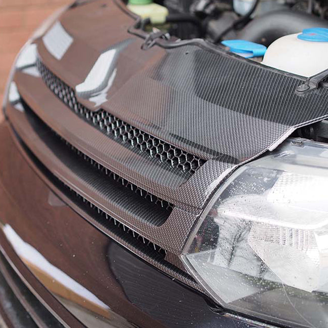 For VW T5.1 Dark Carbon Badgeless Grille *Clearance* [B Grade] | Van-X