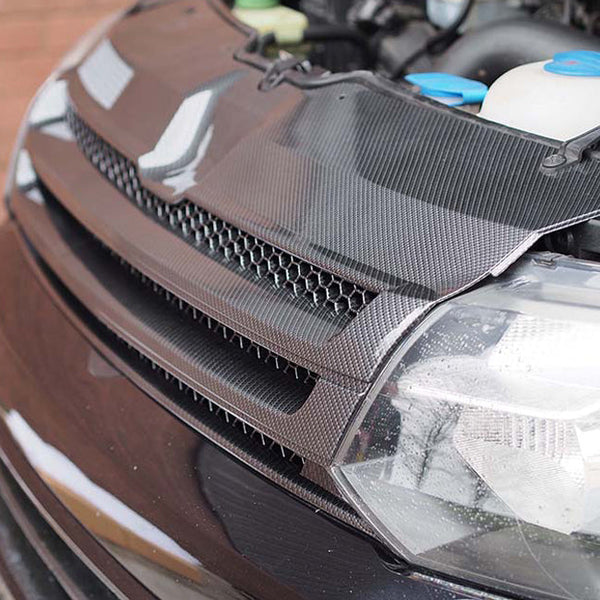 For VW T5.1 Dark Carbon Badgeless Grille *Clearance* [B Grade] | Van-X