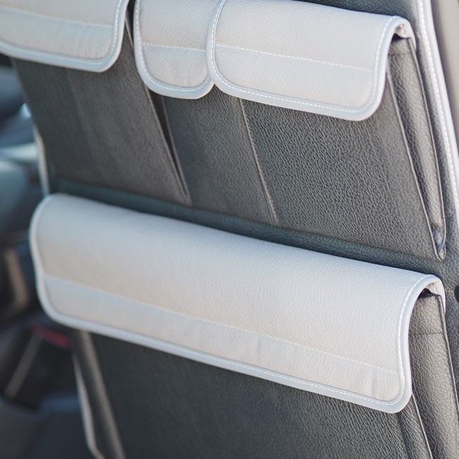 For VW T5 T5.1 Transporter Campervan Leatherette Back Seat Organiser Set of 2 bundle