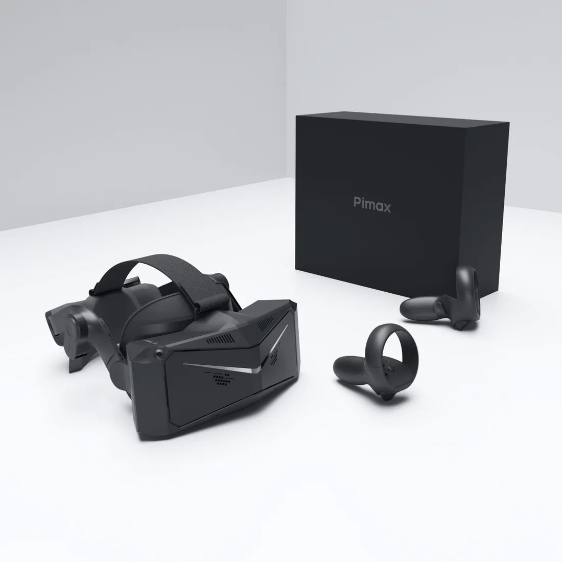 Pimax Crystal Light Prime PCVR Headset - 8K Resolution / QLED Display / Light & Comfortable / High Clarity VR for flight simulator / Compatible with MSFS / iRacing & More / DMAS & Lighthouse Tracking optional