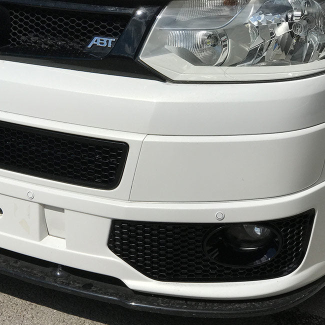 For VW T5.1 Transporter Van Front Styling Gloss Black Package (3pcs) Painted and Ready to Fit