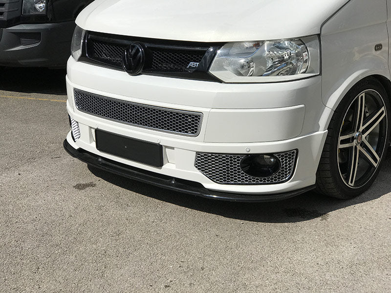 For VW T5.1 Front Mesh Honeycomb Bumper (Matte Chrome) Painted and Ready to Fit