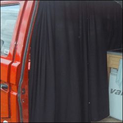 For VW T3 Transporter Cab Divider Curtain Kit with Rail Premium Quality - Van-X