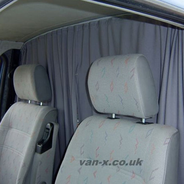 For Fiat Ducato / Ram ProMaster Cab Divider Curtain Kit with Rail Premium Quality - Van-X