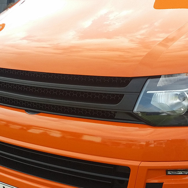 For VW T5.1 Transporter Front Badgeless Grille (Matte) Painted and Ready to Fit | Van-X