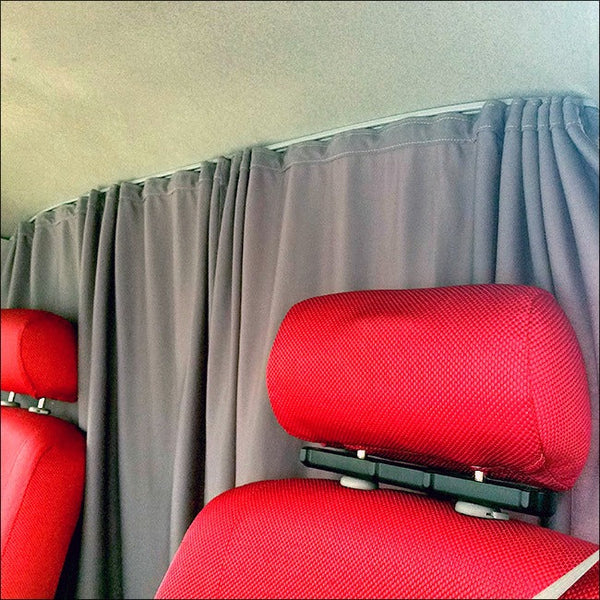 For Ford Freda Cab Divider Curtain Kit with Rail Premium Quality - Van-X