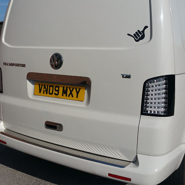 For VW T5 Transporter LED Rear Lights/Tail lights/Tail lamps Tailgate Clear Lens / Chrome Housing MK1