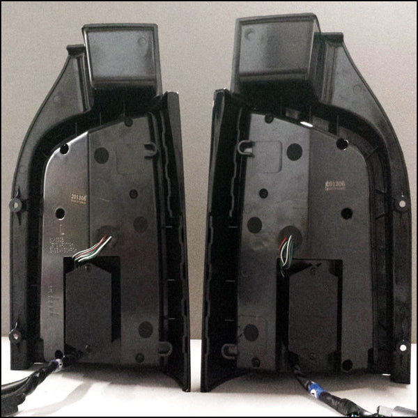 For VW T5 Transporter LED Rear Lights/Tail lights/Tail lamps Tailgate Clear Lens / Chrome Housing MK1