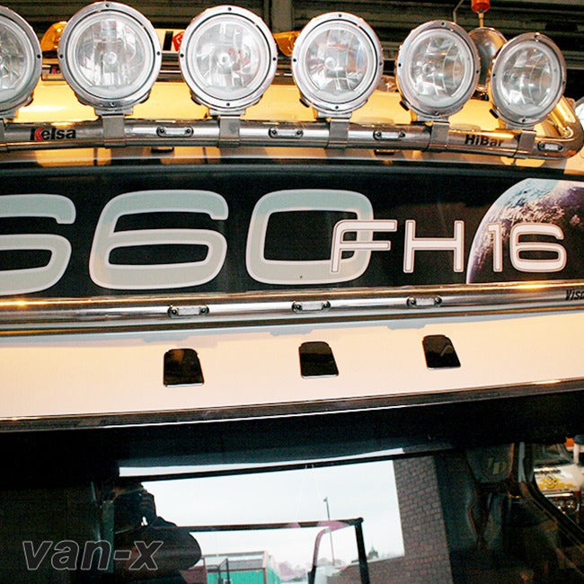 For Volvo Fh / Fm Stainless Steel Sun Visor Clips (3 Pcs)