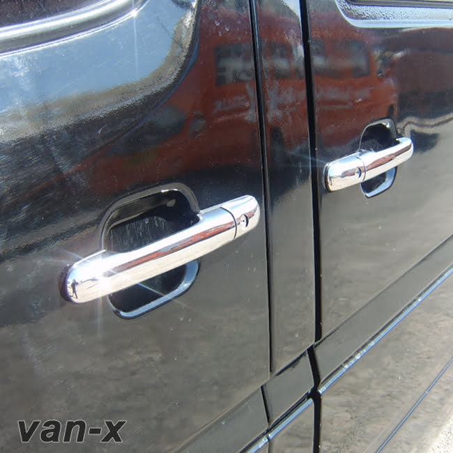 For VW Crafter Stainless Door Handle Covers Set of 4 Stainless Steel | Van-X