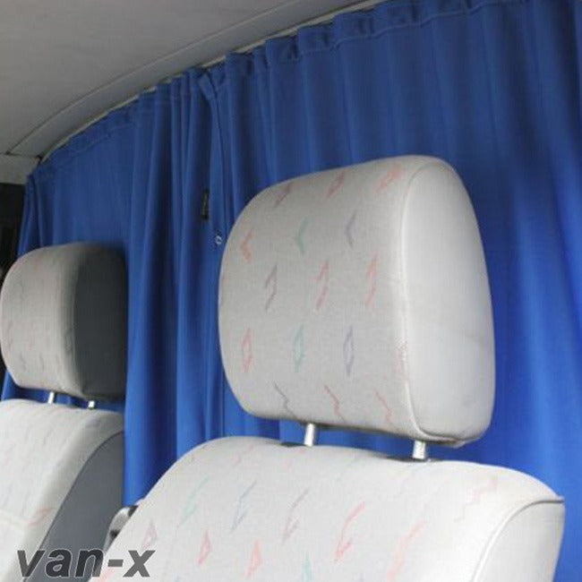 For VW T4 Transporter Cab Divider Curtain Kit with Rail Premium Quality - Van-X