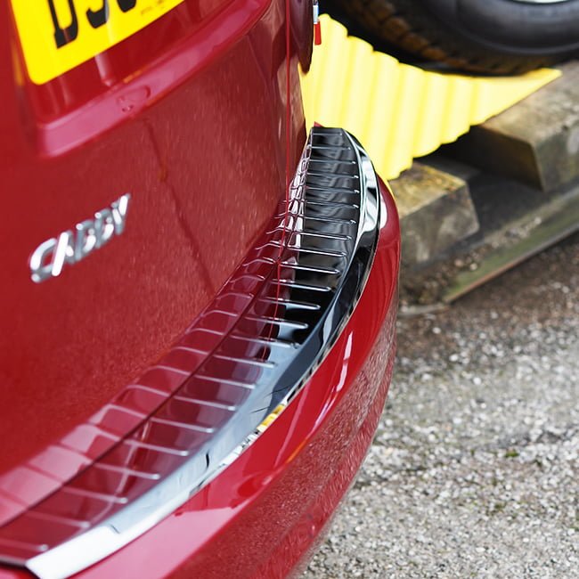 For VW Caddy Rear Bumper Protector Stainless Steel – Durable Guard Cover