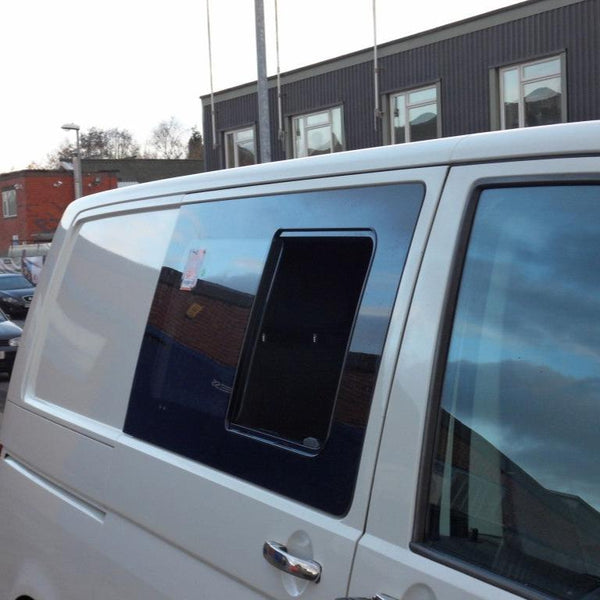 VW T5 Transporter Glass Side Sliding Window Smoked