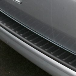 For VW T6 Transporter Multivan Barndoor Plastic Rear Bumper Protector in Black