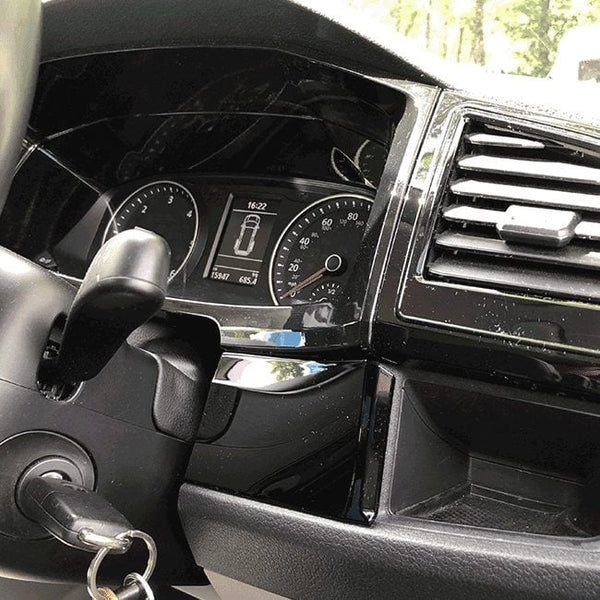 For VW T6 Transporter Lower Dash Styling Trims Comfort Dash Gloss Black Painted and Ready to Fit (Set of 6)