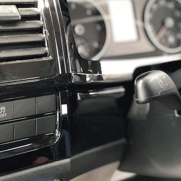 For VW T6 Transporter Lower Dash Styling Trims Comfort Dash Gloss Black Painted and Ready to Fit (Set of 6)